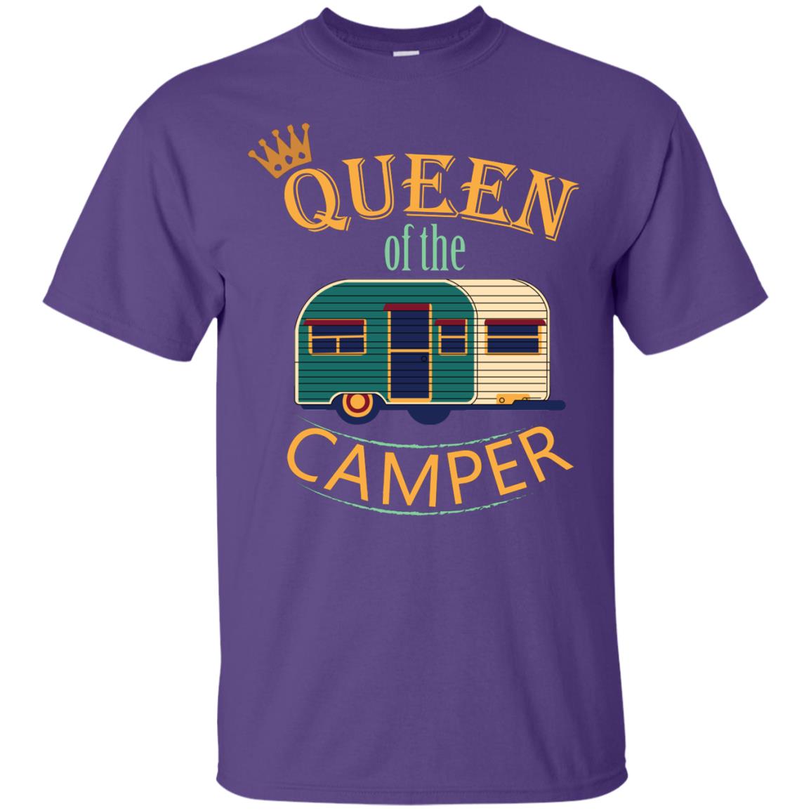 Queen Of The Camper Camping Lover Shirt Purple