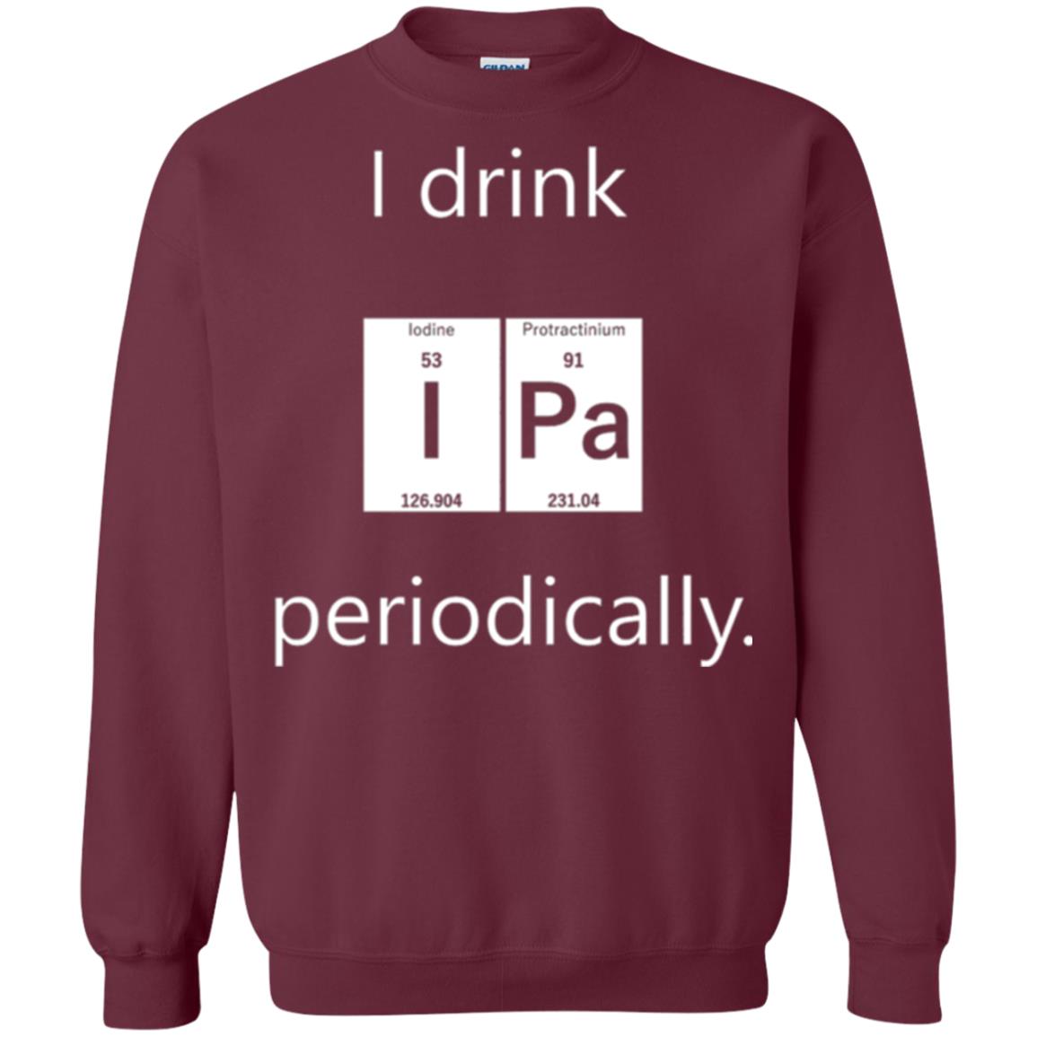 Chemistry T-shirt Drink Ipa Periodically Maroon