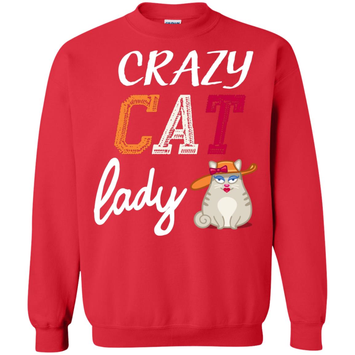 Crazy Cat Lady Chicken Shirt For Girls Womens Red