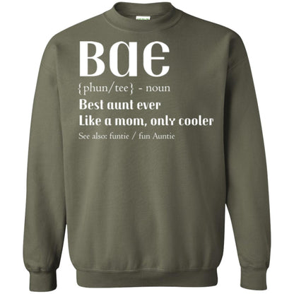 Bae Best Aunt Ever Shirt Military Green