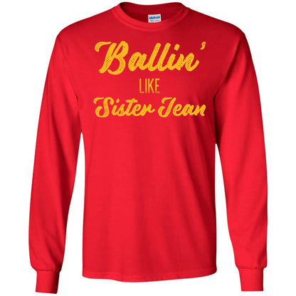 Ballin Like Sister Jean College Basketball Ramblers T-shirt Red