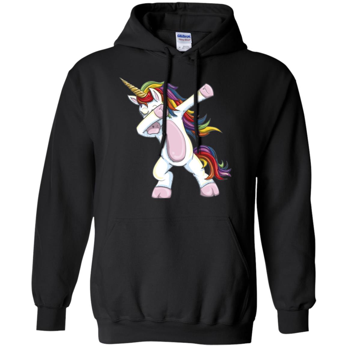 Dabbing Unicorn T-shirt Black