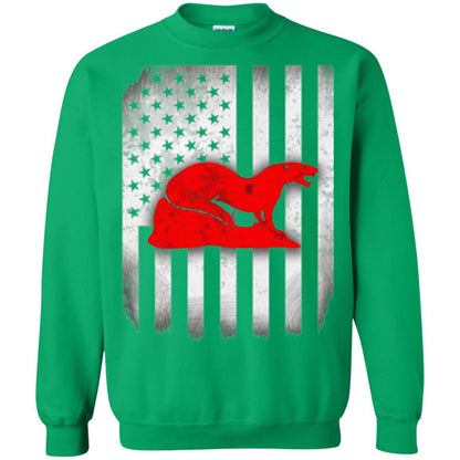 Mongoose Flag Of United States T-shirt Irish Green