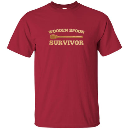 Sarcastic T-shirt Wooden Spoon Survivor T-shirt Cardinal