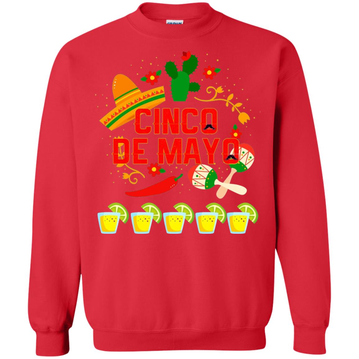 Fiesta Cinco De Mayo T-shirt Red