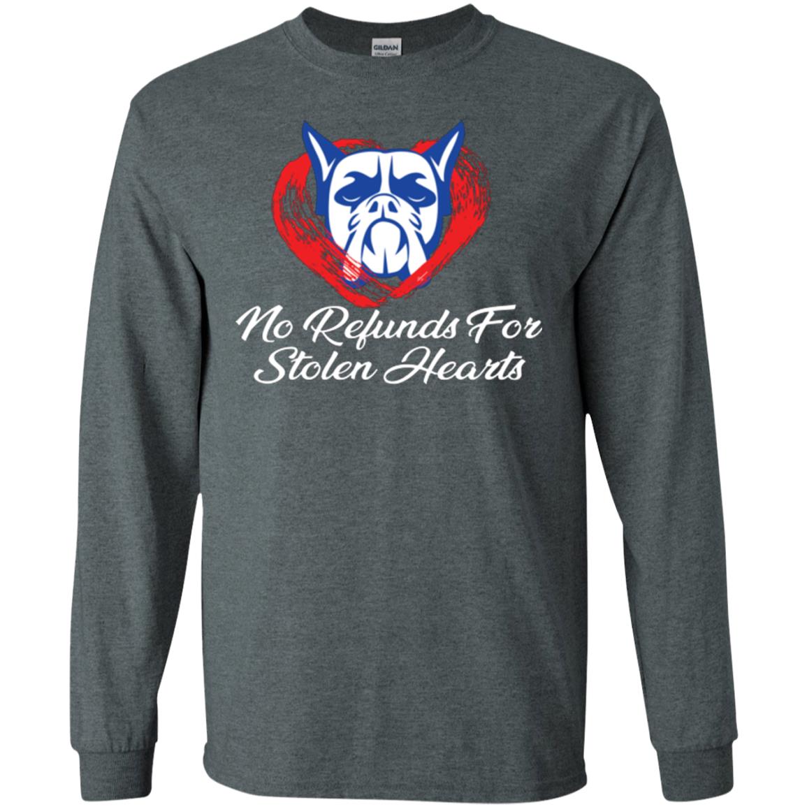 Dog Lover T-shirt No Refunds For Stolen Hearts Dark Heather