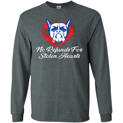 Dog Lover T-shirt No Refunds For Stolen Hearts Dark Heather