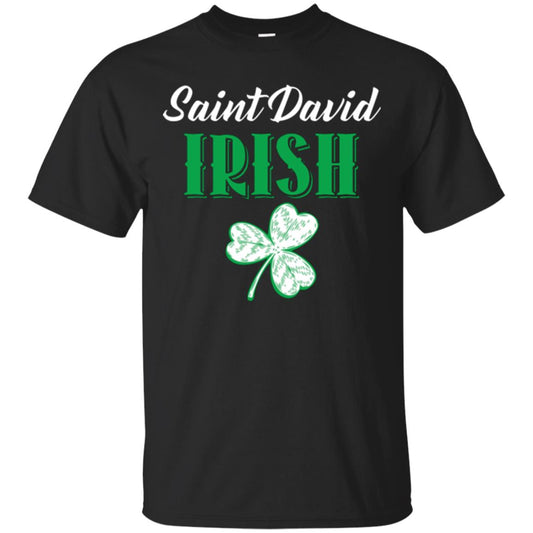 Saint Patrick's Day T-shirt Saint David Irish Black