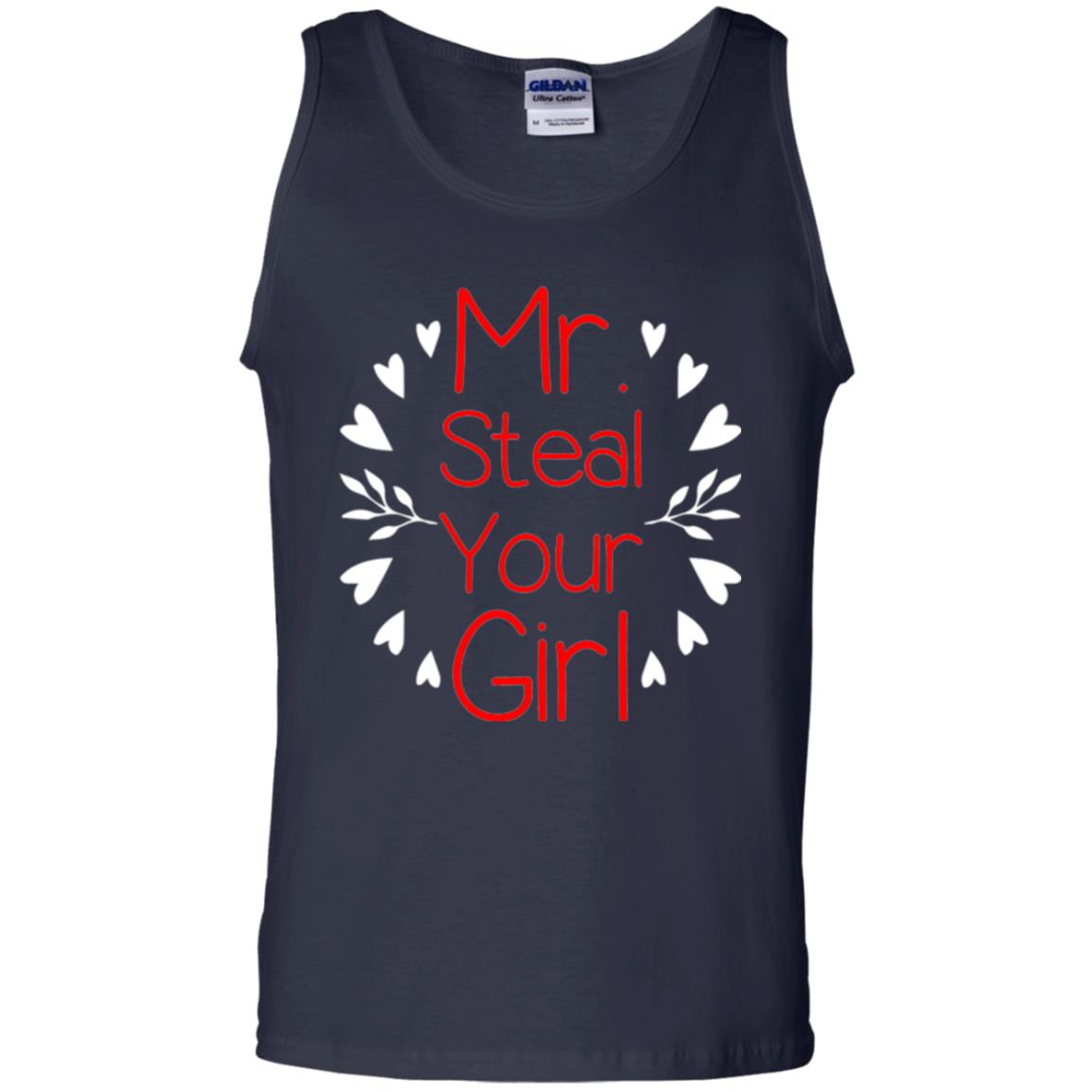 Funny Valentines Day Shirt Mr Steal Your Girl Navy