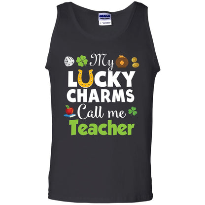 My Lucky Charms Call Me Teacher St Patricks Day T-shirt Black