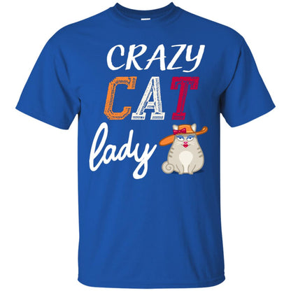 Crazy Cat Lady Chicken Shirt For Girls Womens Royal