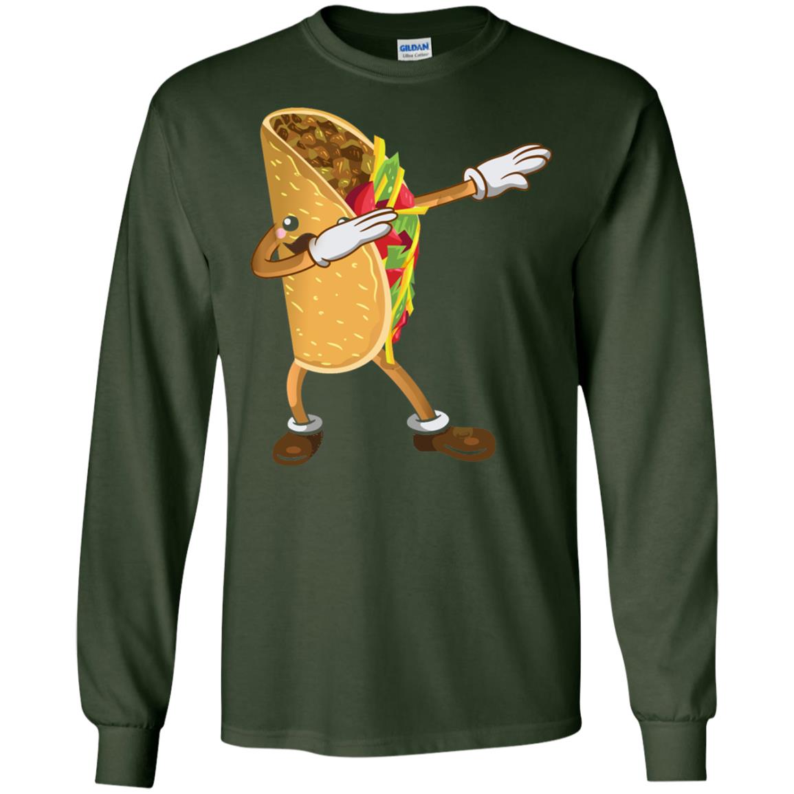 Dabbing Taco Shirt Funny Cinco De Mayo 2018 Forest Green