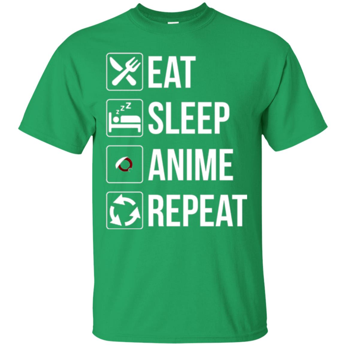 Anime Lovers T-shirt Eat Sleep Anime Repeat