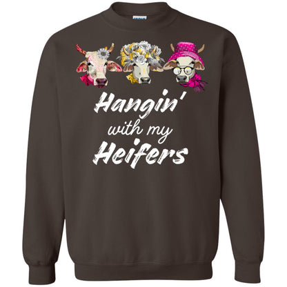 Hangin' With My Heifers Shirt Dark Chocolate