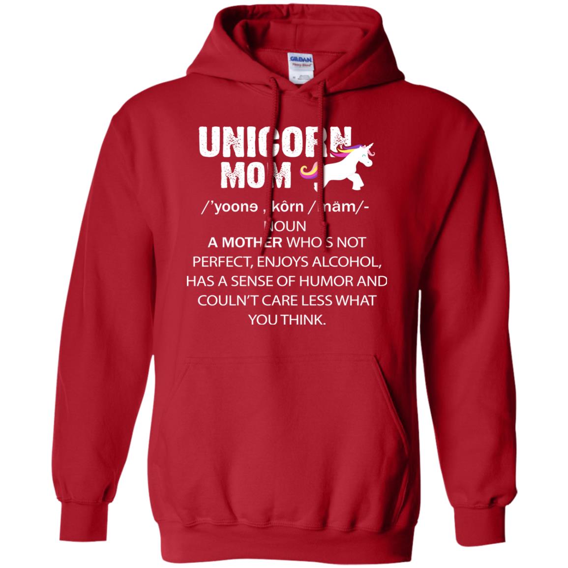 Unicorn Mom Shirt Red