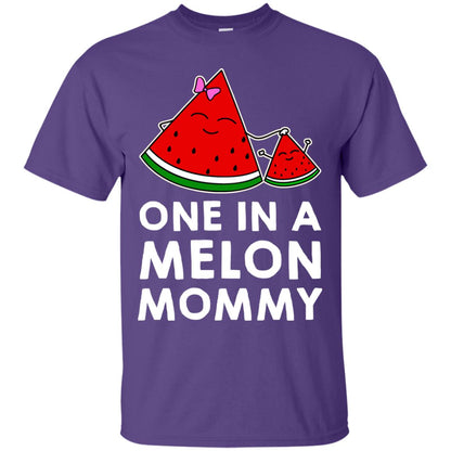 One In A Melon Mommy Funny Summer Melon Fruit Shirt Purple
