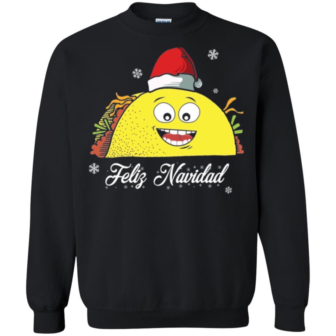 Christmas T-shirt Taco Feliz Navidad Black