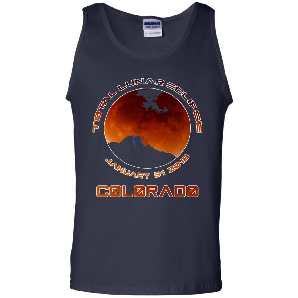 Colorado Lunar Eclipse 2018 T-shirt January 31 Navy