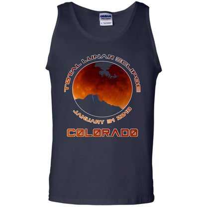 Colorado Lunar Eclipse 2018 T-shirt January 31 Navy