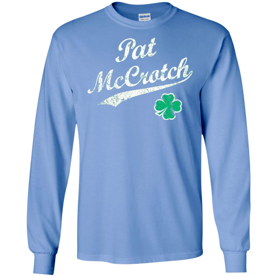 Pat Mccrotch Funny St Patricks Day T-shirt Carolina Blue