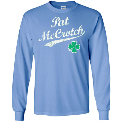 Pat Mccrotch Funny St Patricks Day T-shirt Carolina Blue