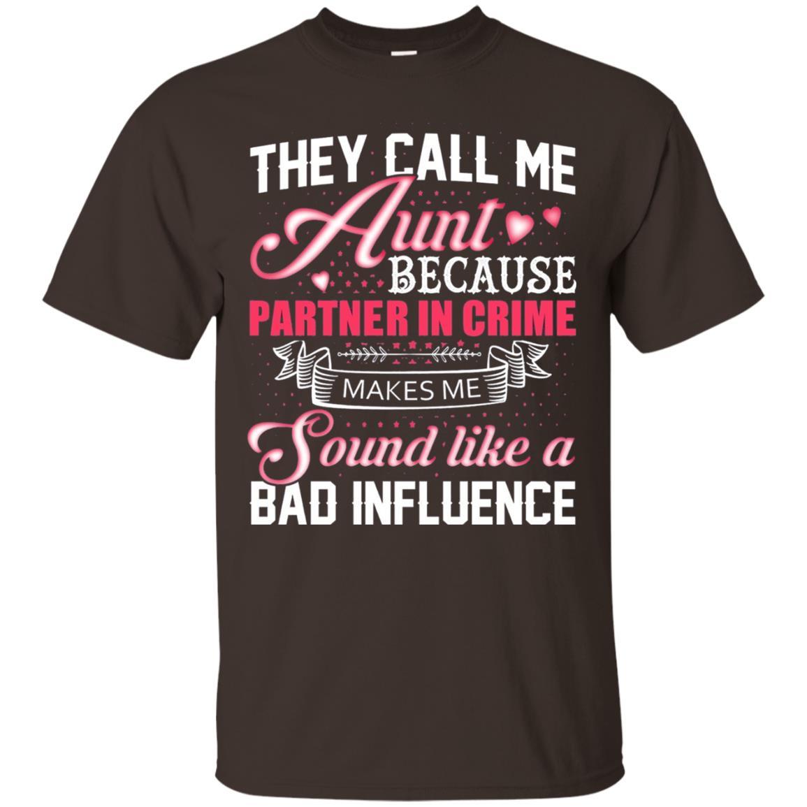 Aunt T-shirt They Call Me Aunt Dark Chocolate