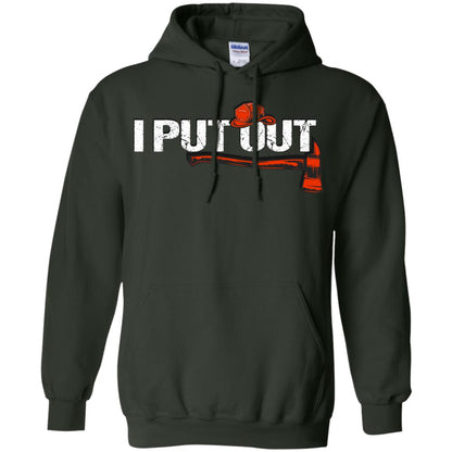 I Put Out Firefighter Gift Shirt For Mens Forest Green