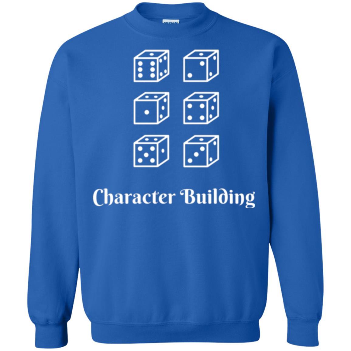 Gamer T-shirt Character Building Rolling Dice Royal