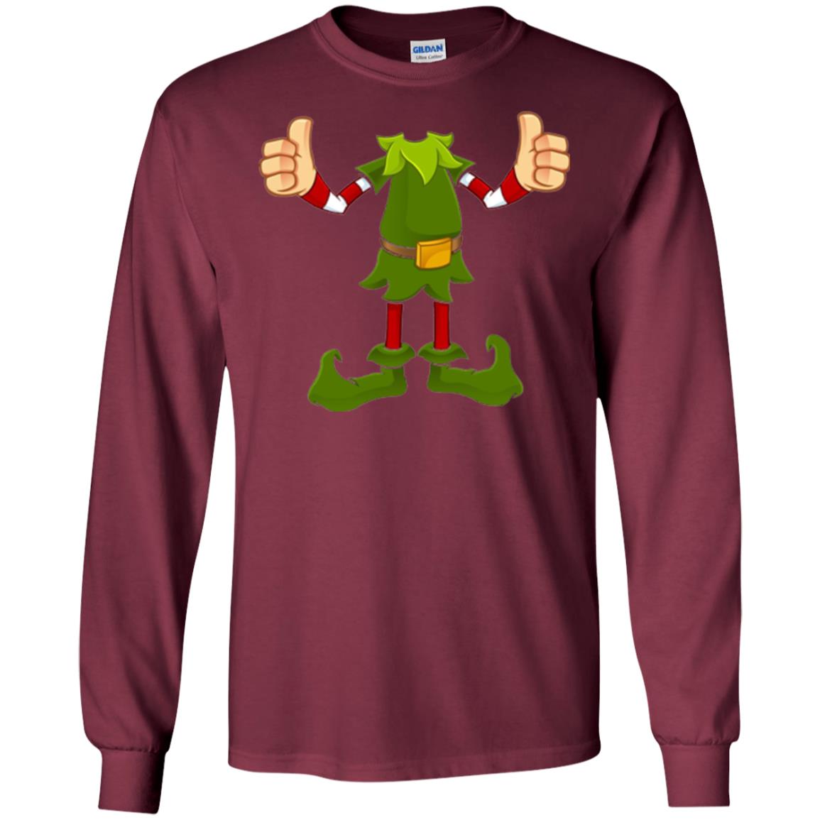 Chirstmas T-shirt Funny Elf Maroon