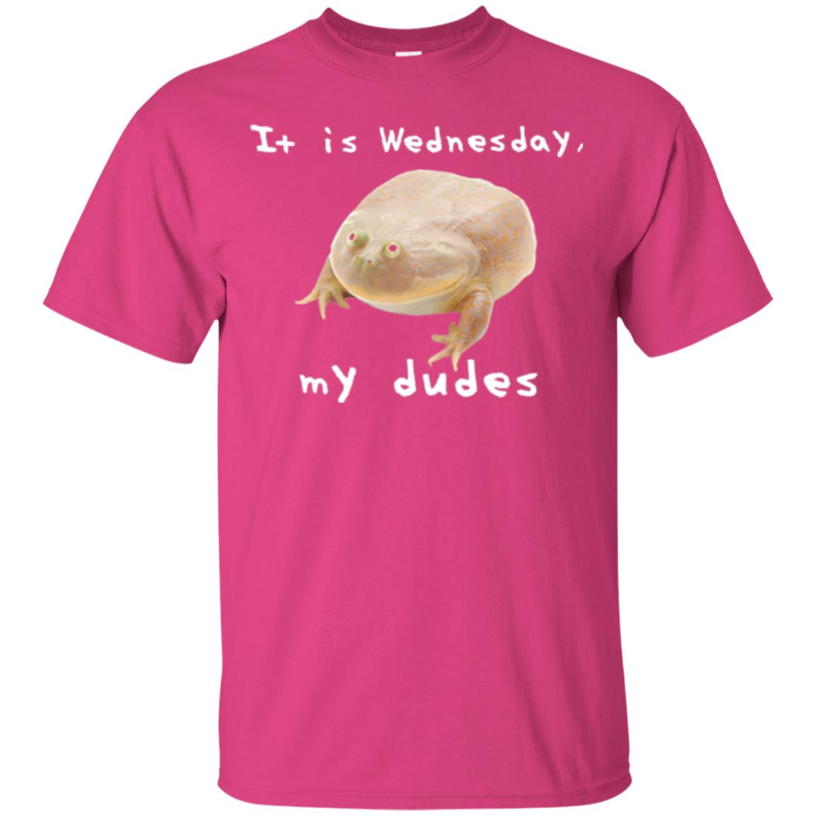 Funny Frog T-shirt It Is Wednesday My Dudes Heliconia