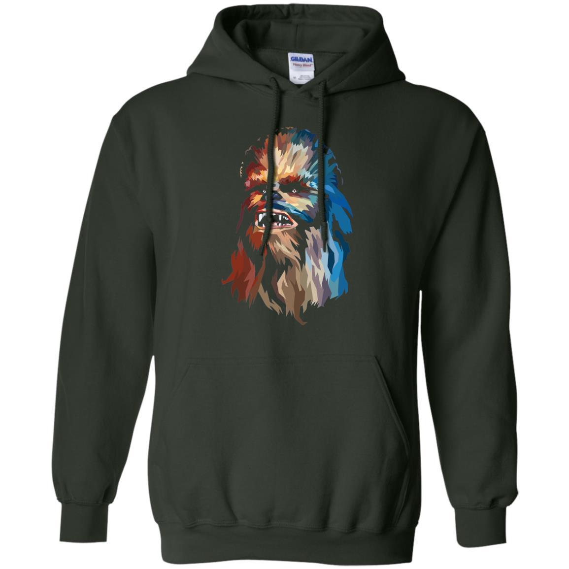 Chewbacca Art T-shirt Forest Green