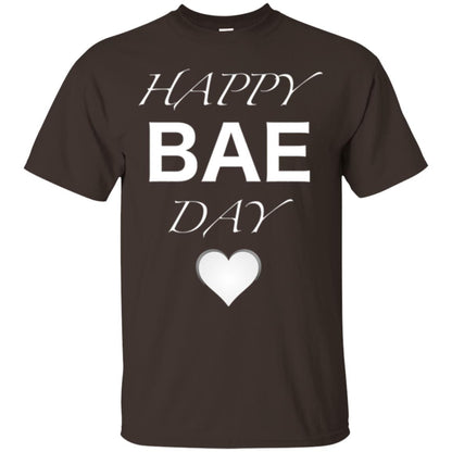 Valentine_s Day T-shirt Happy Bae Day Dark Chocolate