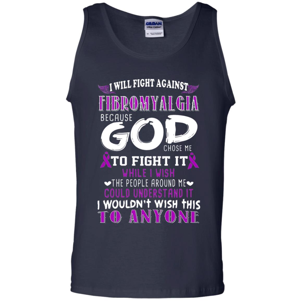 Fibromyalgia Awareness Shirt I Will Fight Against Fibromyalgia Navy