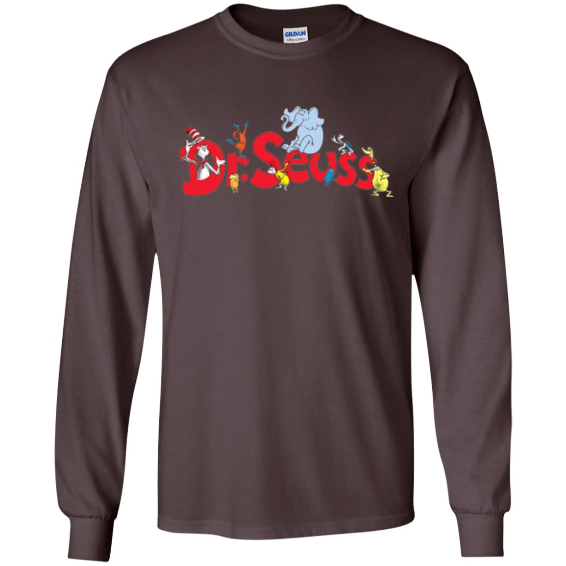 Dr. Seuss Family National Wear Red Day T-shirt Dark Chocolate