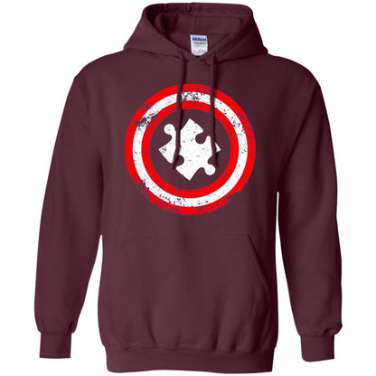 Captain Autism Superhero T-shirt Autism Awareness Maroon