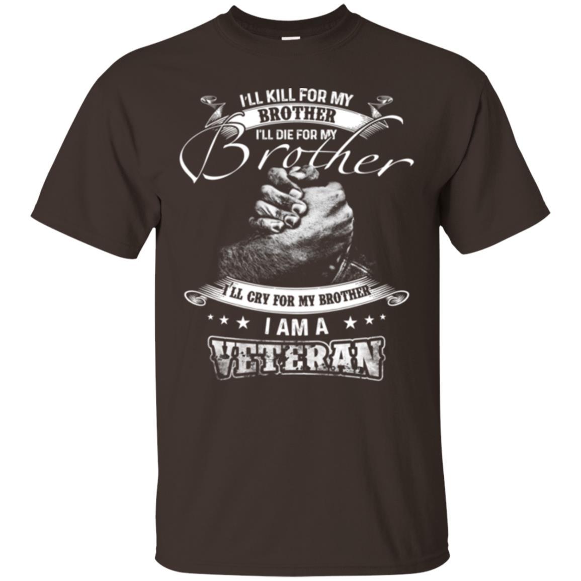 Veteran T-shirt I Am A Veteran Dark Chocolate