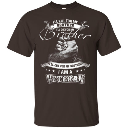 Veteran T-shirt I Am A Veteran Dark Chocolate