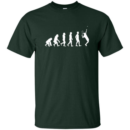 Evolution Of Tennis Player T-shirt Forest Green