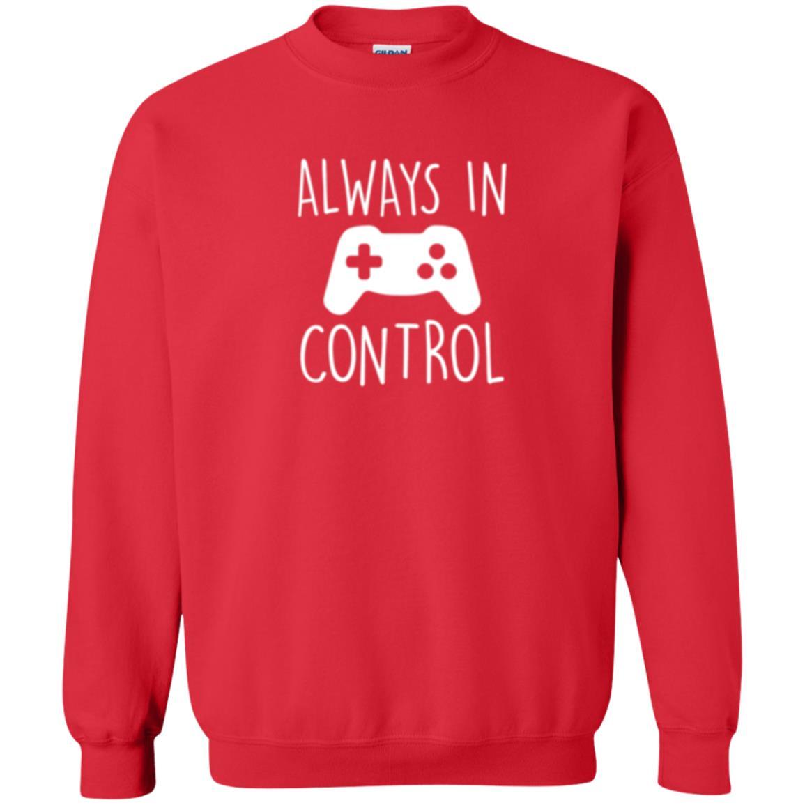 Gamer T-shirt Always In Control Video Game Red