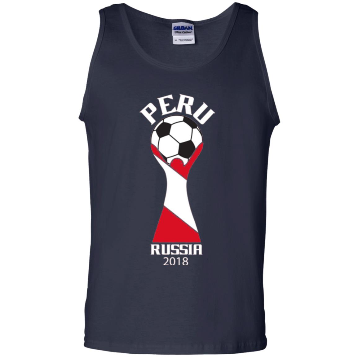 Football Lovers T-shirt Peru Russia 2108 Navy