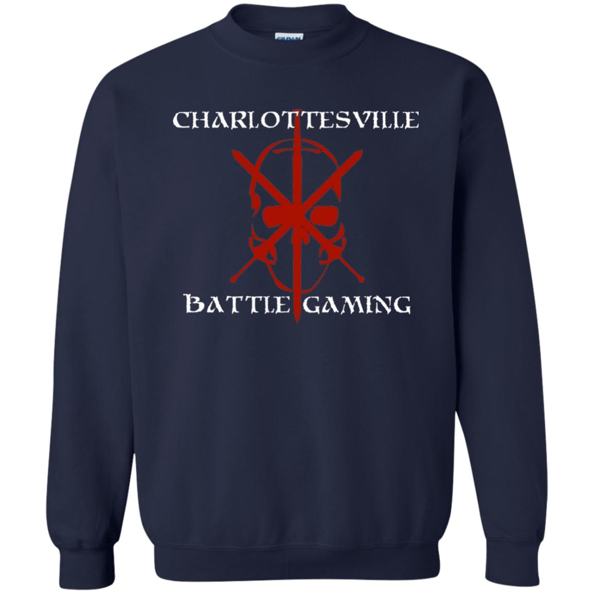 Charlottesville Battle Gaming Gamer T-shirt Navy