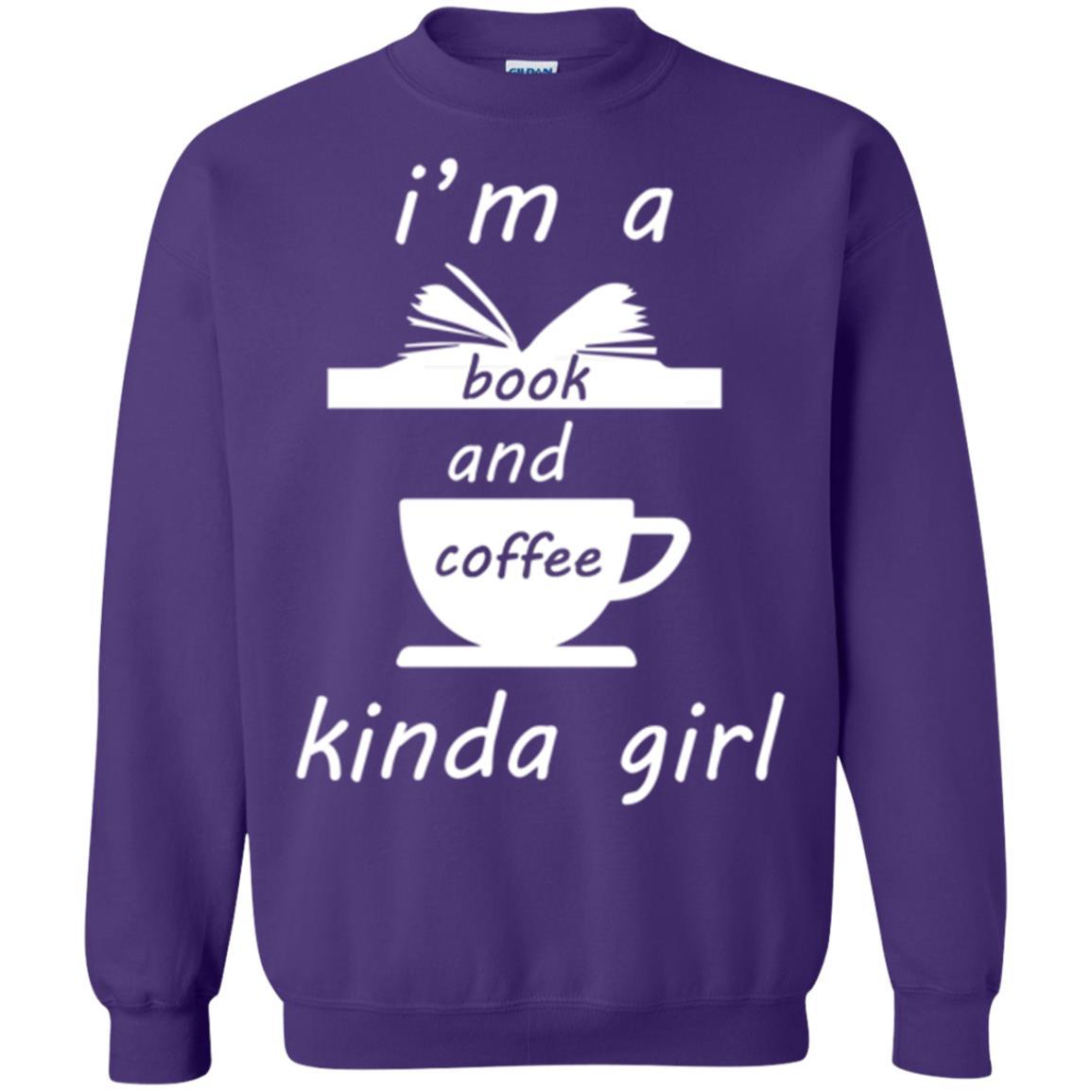 Book Lover T-shirt I'm A Book And Coffee Kinda Girl T-shirt Purple