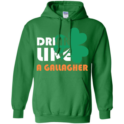Drink Like A Gallagher Saint Patrick_s Day T-shirt Irish Green
