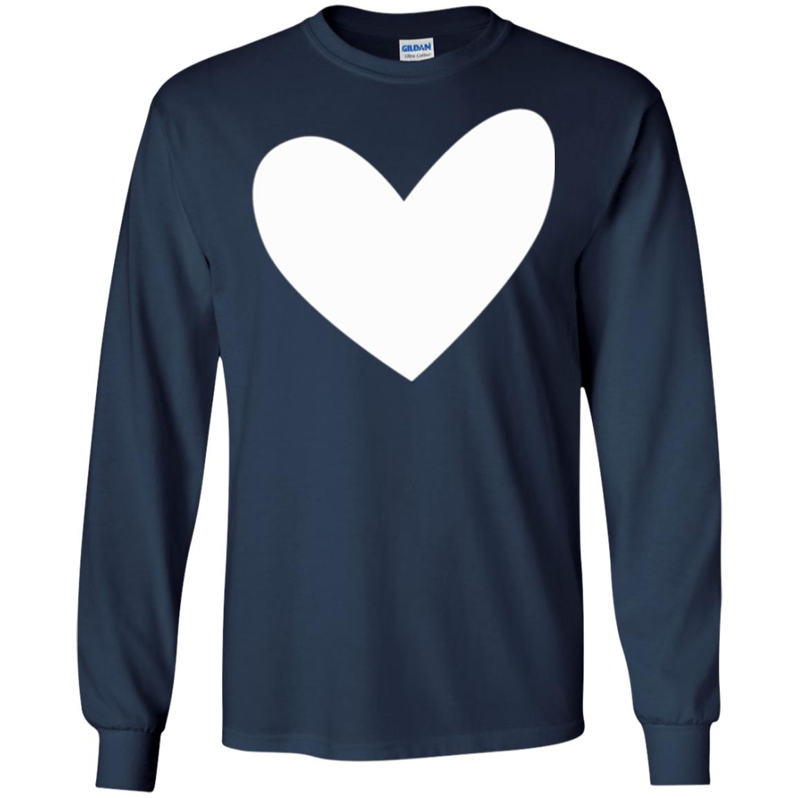 All About Heart T-shirt Cute Heart For Valentine Navy