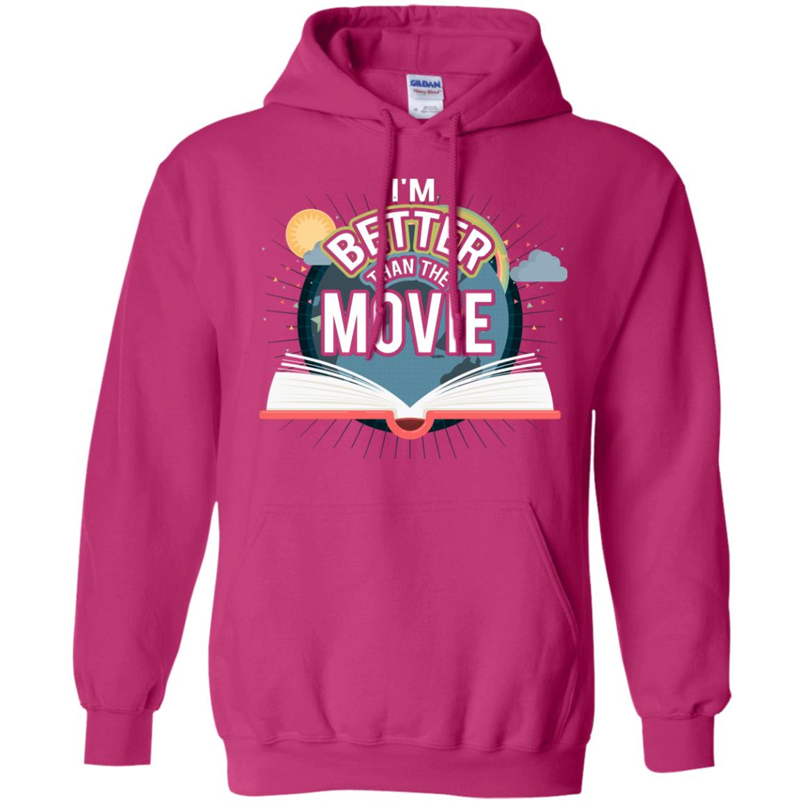 Im Better Than The Movie Bookworm T-shirt Heliconia