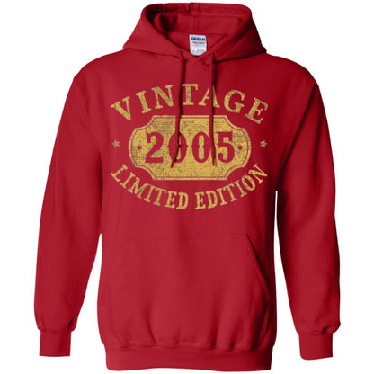 Brithday T-shirt Vintage 2005 Limited Edition Red