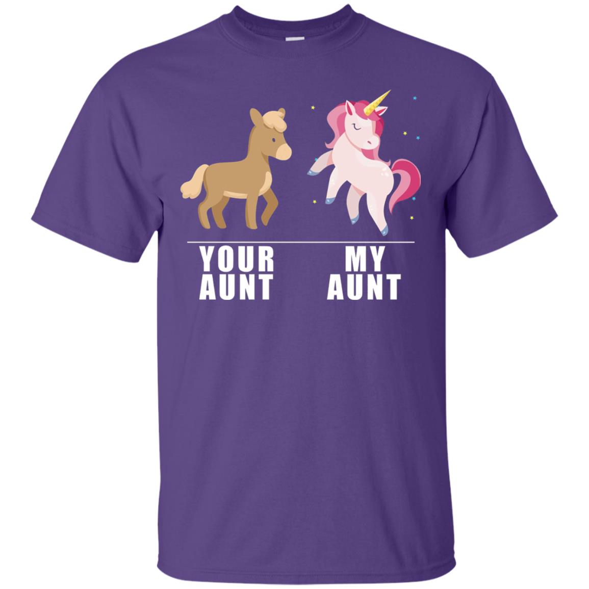 Your Aunt My Aunt Unicorn T-shirt Purple
