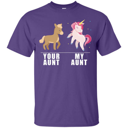 Your Aunt My Aunt Unicorn T-shirt Purple