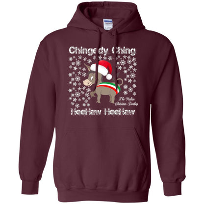 Christmas T-shirt The Italian Christmas Donkey Maroon