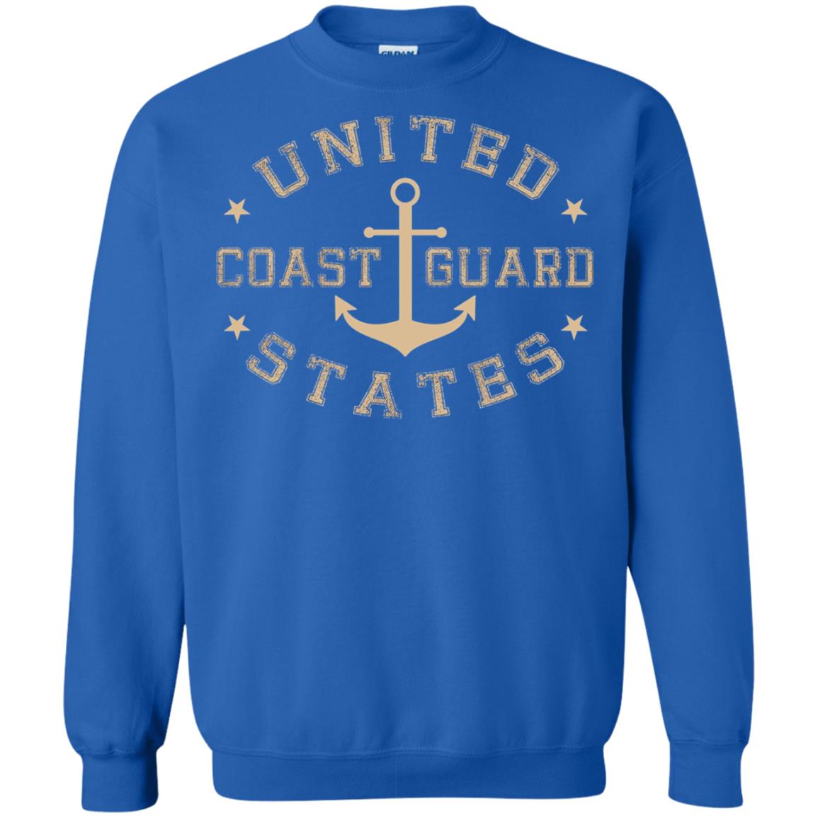 Coast Guard Birthday United States Anchor T-shirt Royal
